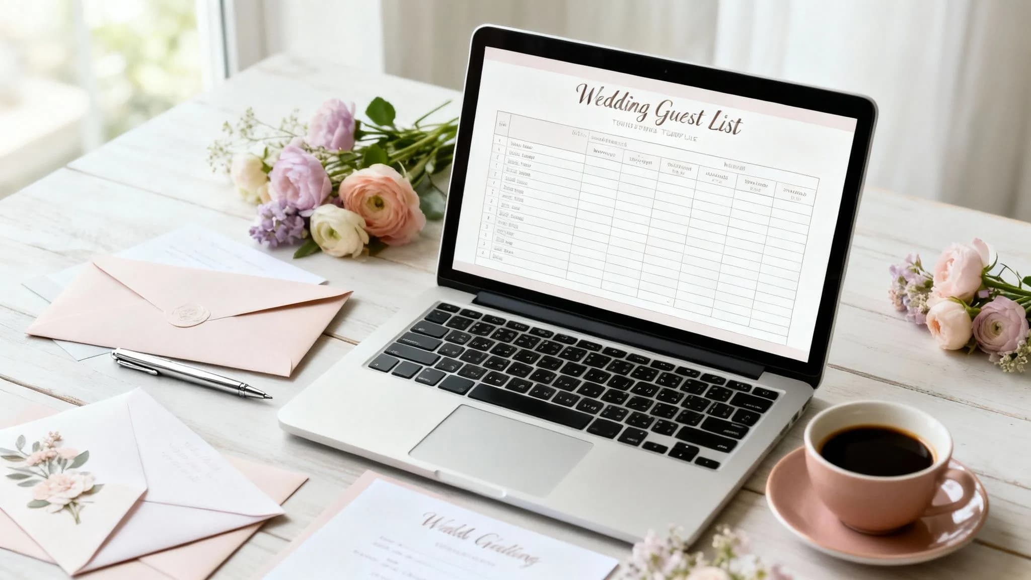 Cover Image for Wedding Planning Toolkit: wedding guest list template to streamline invites