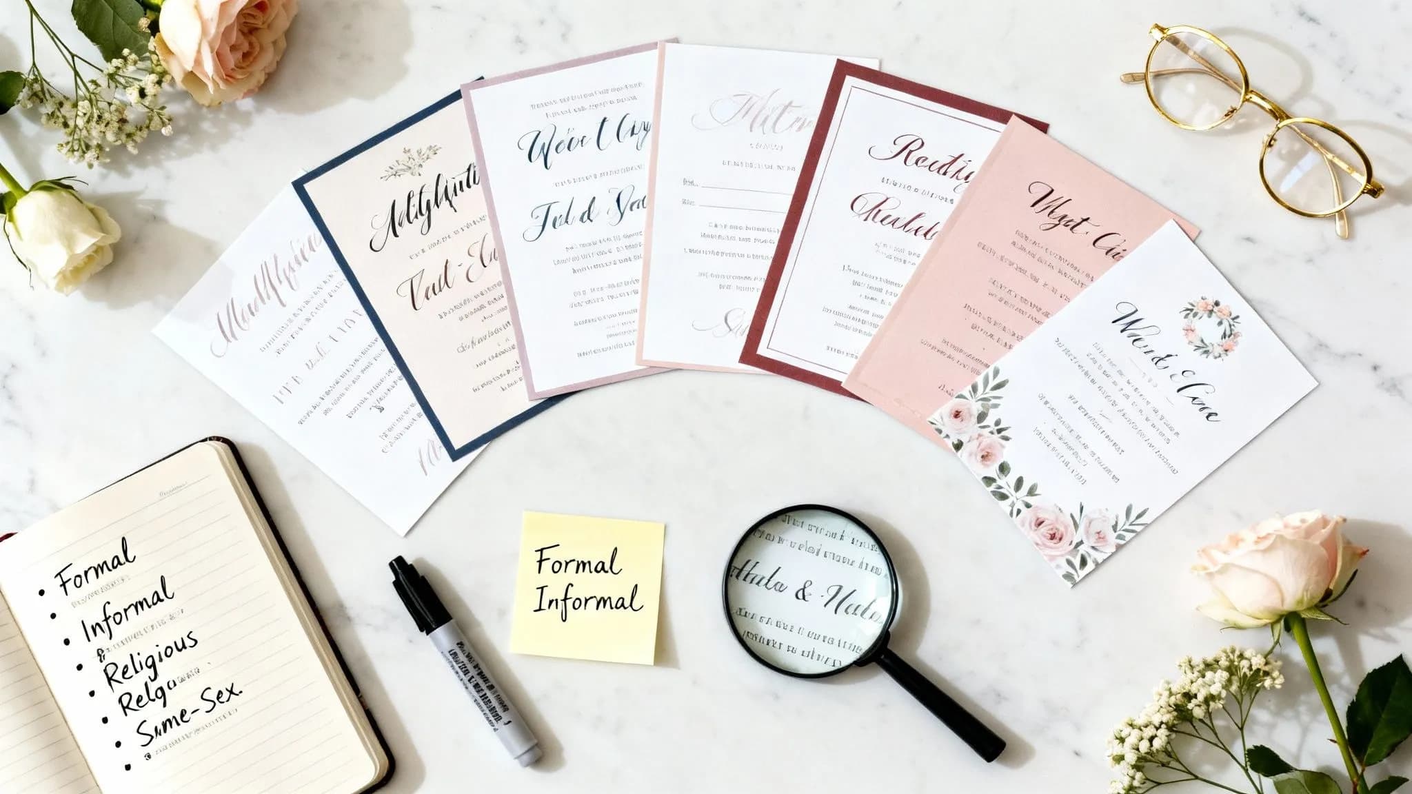 Cover Image for 8 Perfect Styles of Wording for Wedding Invitations in 2025